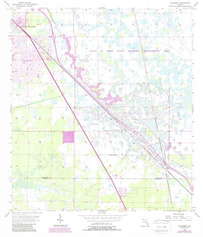 United States Geological Survey Gilchrist, FL (1957, 24000-Scale) digital map