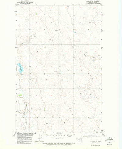 United States Geological Survey Gildford NE, MT (1969, 24000-Scale) digital map