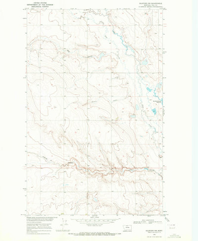 United States Geological Survey Gildford NW, MT (1969, 24000-Scale) digital map