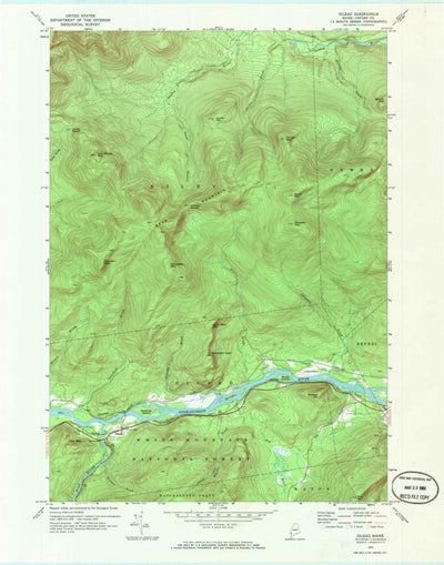 United States Geological Survey Gilead, ME (1970, 24000-Scale) digital map