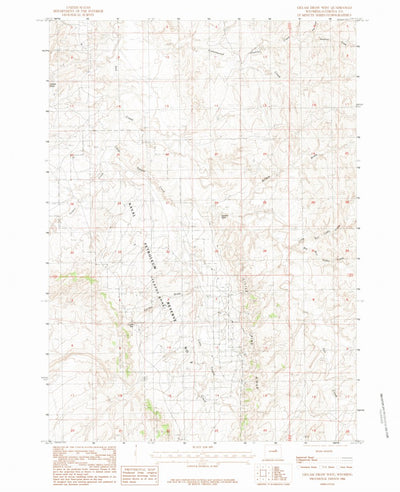 United States Geological Survey Gillam Draw West, WY (1984, 24000-Scale) digital map