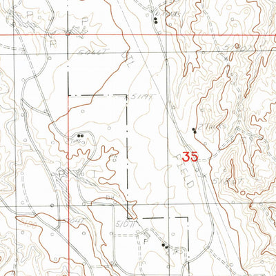United States Geological Survey Gillam Draw West, WY (1984, 24000-Scale) digital map