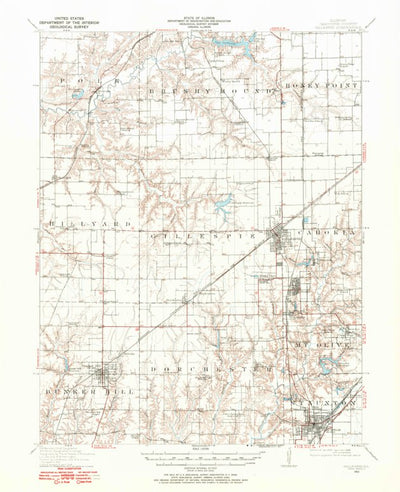 United States Geological Survey Gillespie, IL (1912, 62500-Scale) digital map