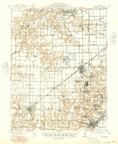 United States Geological Survey Gillespie, IL (1915, 62500-Scale) digital map