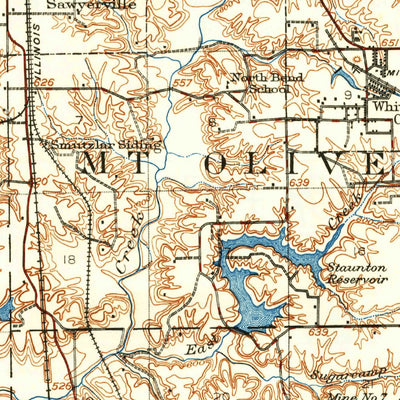 United States Geological Survey Gillespie, IL (1915, 62500-Scale) digital map