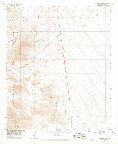 United States Geological Survey Gillespie Mountain, AZ (1966, 24000-Scale) digital map