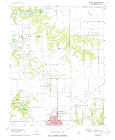 United States Geological Survey Gillespie North, IL (1974, 24000-Scale) digital map