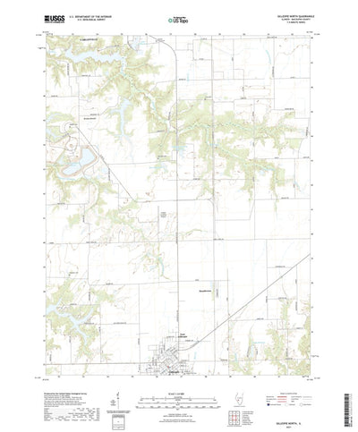 United States Geological Survey Gillespie North, IL (2021, 24000-Scale) digital map