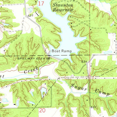 United States Geological Survey Gillespie South, IL (1974, 24000-Scale) digital map
