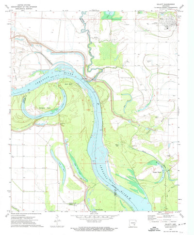 United States Geological Survey Gillett, AR (1972, 24000-Scale) digital map