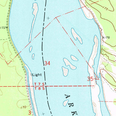 United States Geological Survey Gillett, AR (1972, 24000-Scale) digital map