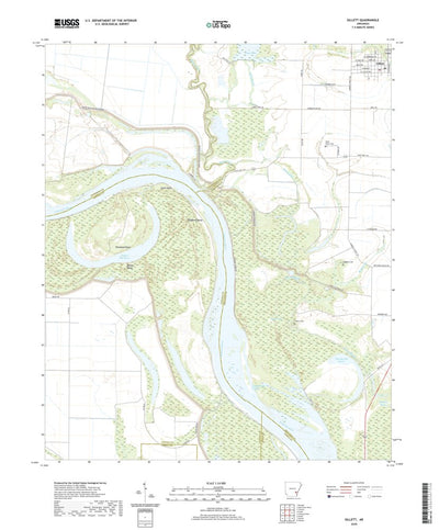 United States Geological Survey Gillett, AR (2020, 24000-Scale) digital map