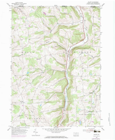 United States Geological Survey Gillett, PA (1954, 24000-Scale) digital map