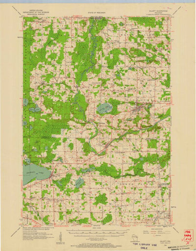 United States Geological Survey Gillett, WI (1956, 62500-Scale) digital map