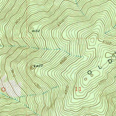 United States Geological Survey Gillette Mountain, WA (1952, 24000-Scale) digital map