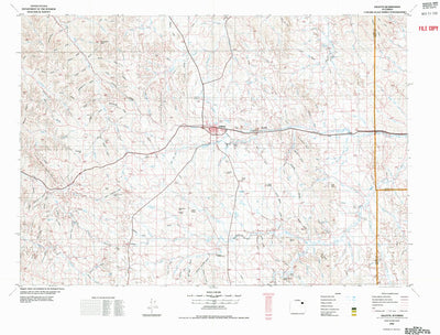United States Geological Survey Gillette, WY (1972, 100000-Scale) digital map