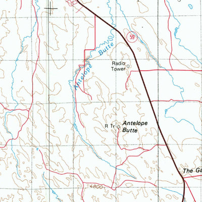 United States Geological Survey Gillette, WY (1972, 100000-Scale) digital map
