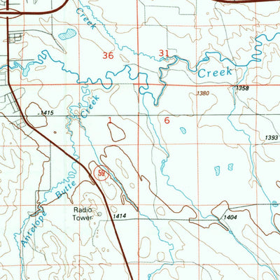 United States Geological Survey Gillette, WY (1974, 100000-Scale) digital map