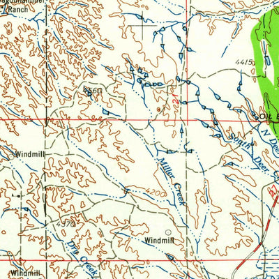 United States Geological Survey Gillette, WY-SD-MT (1962, 250000-Scale) digital map