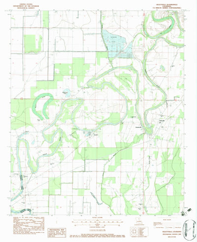 United States Geological Survey Gilleyville, LA (1982, 24000-Scale) digital map