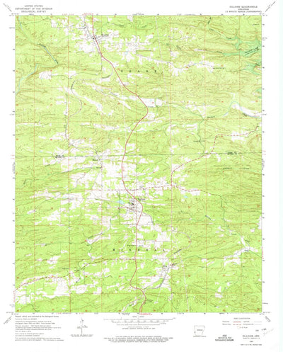 United States Geological Survey Gillham, AR (1964, 24000-Scale) digital map