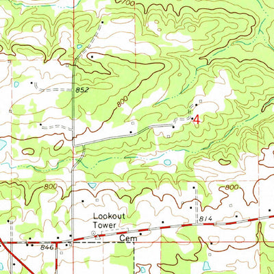 United States Geological Survey Gillham, AR (1964, 24000-Scale) digital map