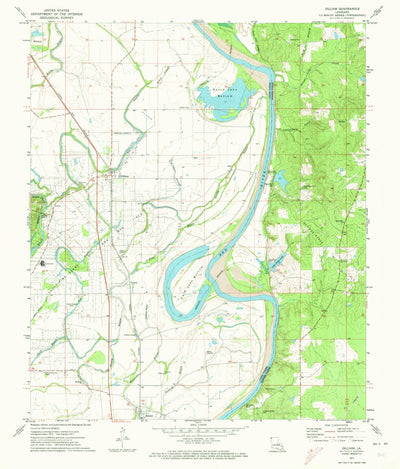 United States Geological Survey Gilliam, LA (1971, 24000-Scale) digital map