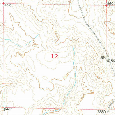 United States Geological Survey Gillies Draw, WY (1951, 24000-Scale) digital map