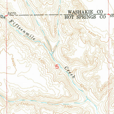 United States Geological Survey Gillies Draw, WY (1951, 24000-Scale) digital map