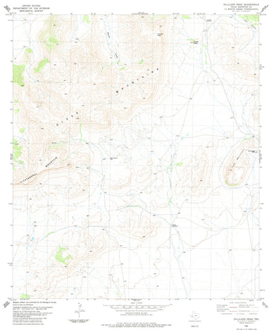 United States Geological Survey Gilliland Peak, TX (1983, 24000-Scale) digital map