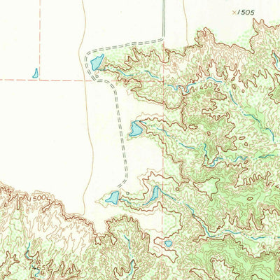 United States Geological Survey Gilliland, TX (1966, 24000-Scale) digital map