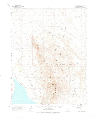 United States Geological Survey Gillis Canyon, NV (1964, 62500-Scale) digital map