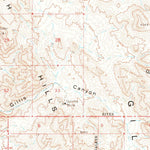 United States Geological Survey Gillis Canyon, NV (1964, 62500-Scale) digital map