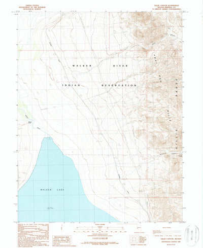 United States Geological Survey Gillis Canyon, NV (1988, 24000-Scale) digital map