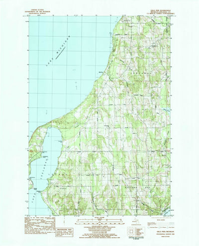 United States Geological Survey Gills Pier, MI (1983, 25000-Scale) digital map