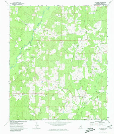 United States Geological Survey Gillsburg, MS (1972, 24000-Scale) digital map