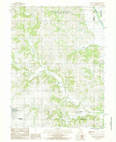 United States Geological Survey Gilman City East, MO (1984, 24000-Scale) digital map