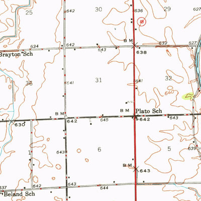United States Geological Survey Gilman, IL (1944, 62500-Scale) digital map