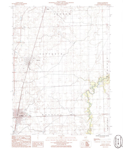 United States Geological Survey Gilman, IL (1986, 24000-Scale) digital map