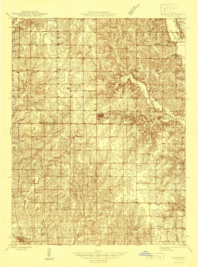 United States Geological Survey Gilman, MO (1946, 48000-Scale) digital map