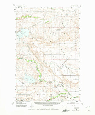 United States Geological Survey Gilman, MT (1960, 62500-Scale) digital map