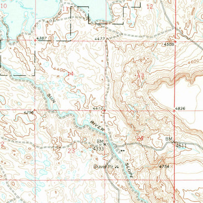 United States Geological Survey Gilman, MT (1960, 62500-Scale) digital map