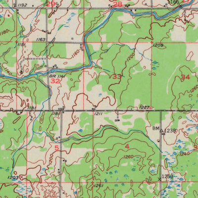 United States Geological Survey Gilman, WI (1951, 62500-Scale) digital map