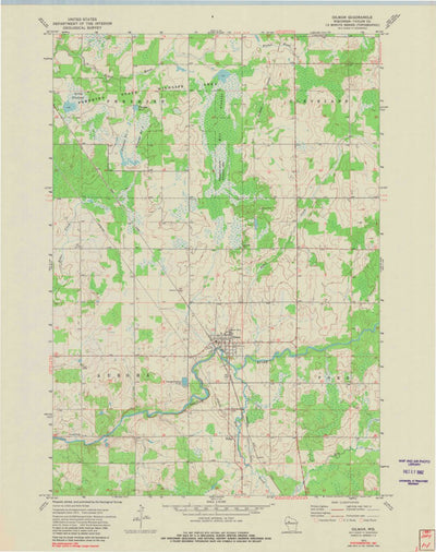 United States Geological Survey Gilman, WI (1973, 24000-Scale) digital map