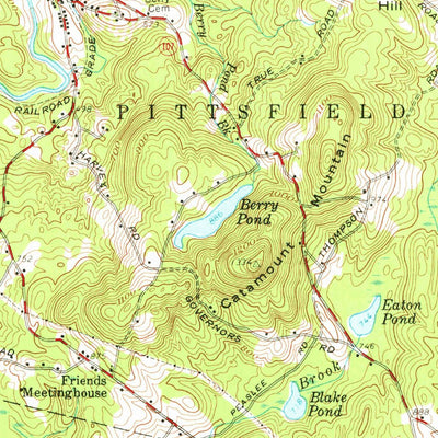 United States Geological Survey Gilmanton, NH (1957, 62500-Scale) digital map