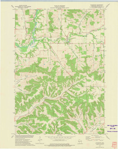 United States Geological Survey Gilmanton, WI (1973, 24000-Scale) digital map
