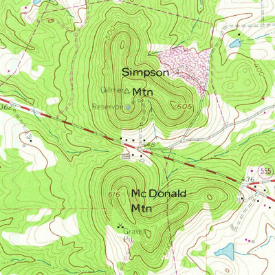 United States Geological Survey Gilmer, TX (1960, 24000-Scale) digital map