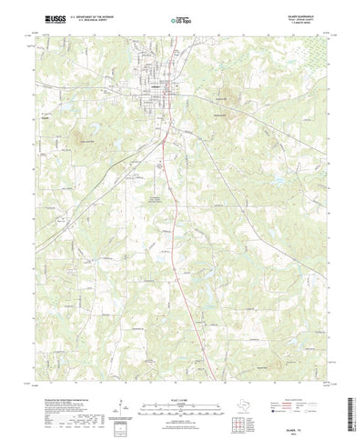 United States Geological Survey Gilmer, TX (2022, 24000-Scale) digital map