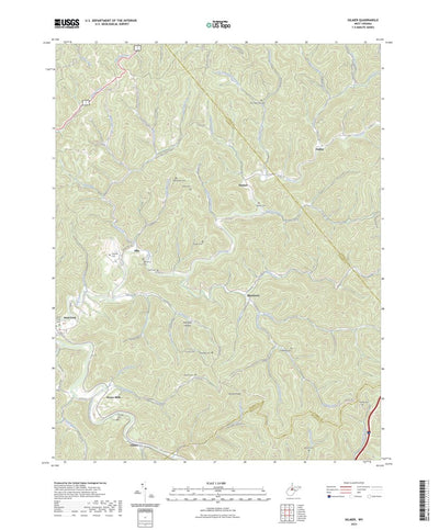 United States Geological Survey Gilmer, WV (2023, 24000-Scale) digital map