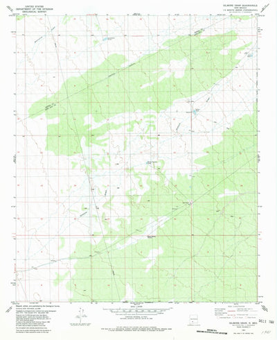 United States Geological Survey Gilmore Draw, NM (1981, 24000-Scale) digital map